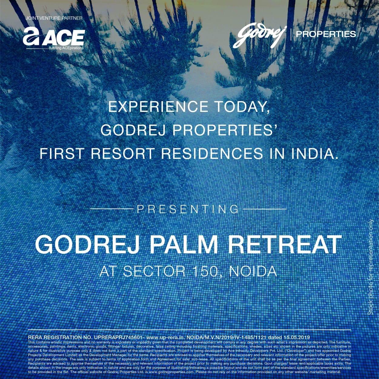 Launching Godrej Palm Retreat - Godrej Properties first  resort residences in India