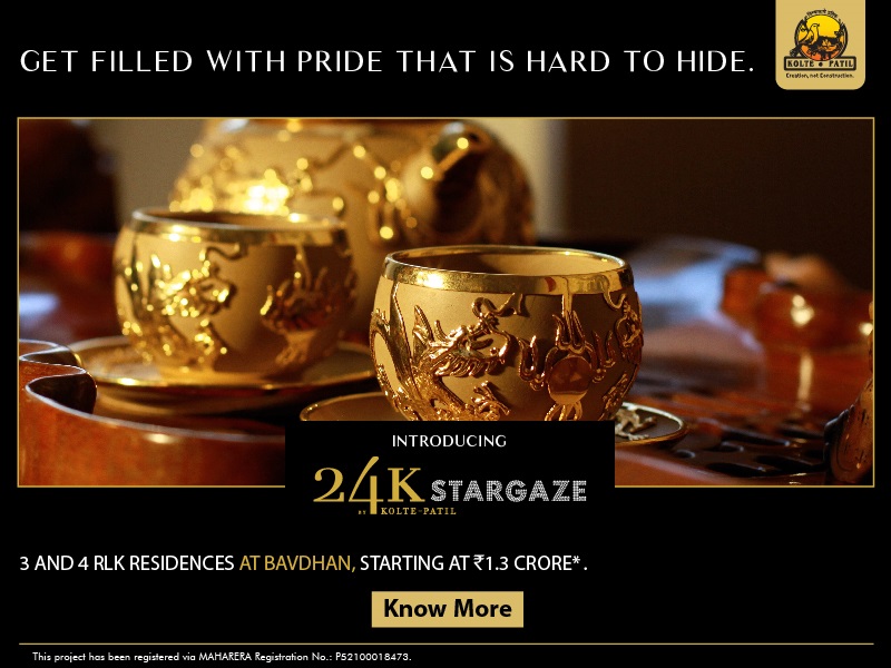 3 and 4 BHK residences starts at Rs 1.3 Cr in Kolte Patil Stargaze, Bangalore