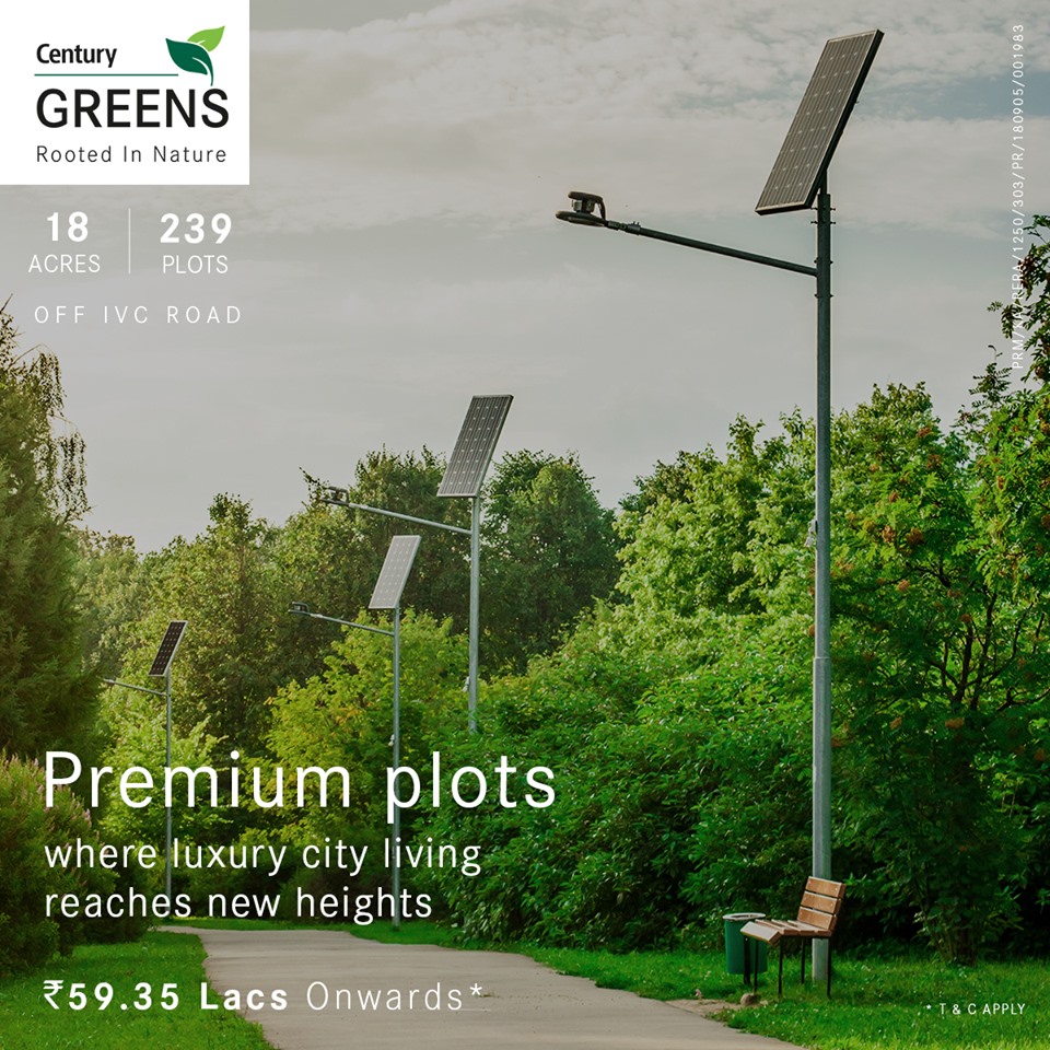 Premium plots where luxury city living reaches new heights at Century Greens, Bangalore