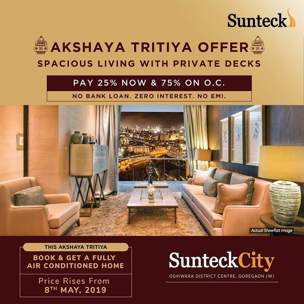 Avail spacious living with private decks at Sunteck City Avenue 2 in Mumbai