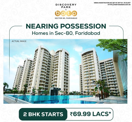 Move into your home & discover a whole new world of exclusivity at BPTP Discovery Park, Faridabad