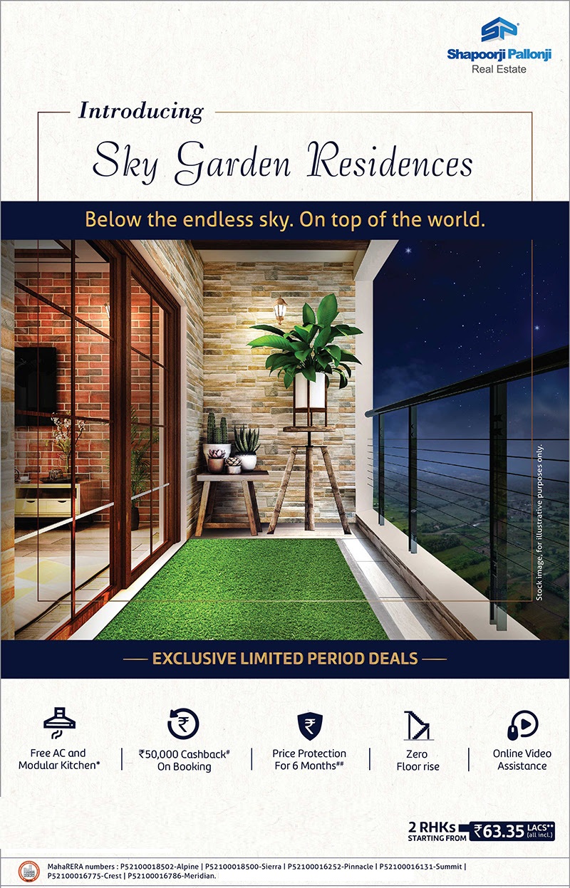Launching exclusive Sky Garden Residences at Shapoorji Pallonji Joyville Hinjawadi, Pune Update