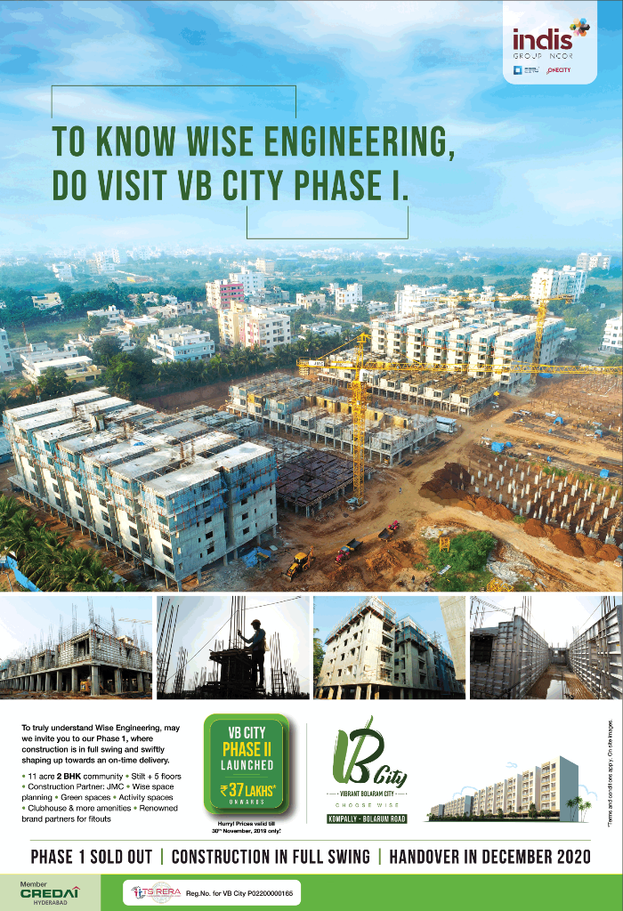Construction in full swing at Incor VB City in Hyderabad Update