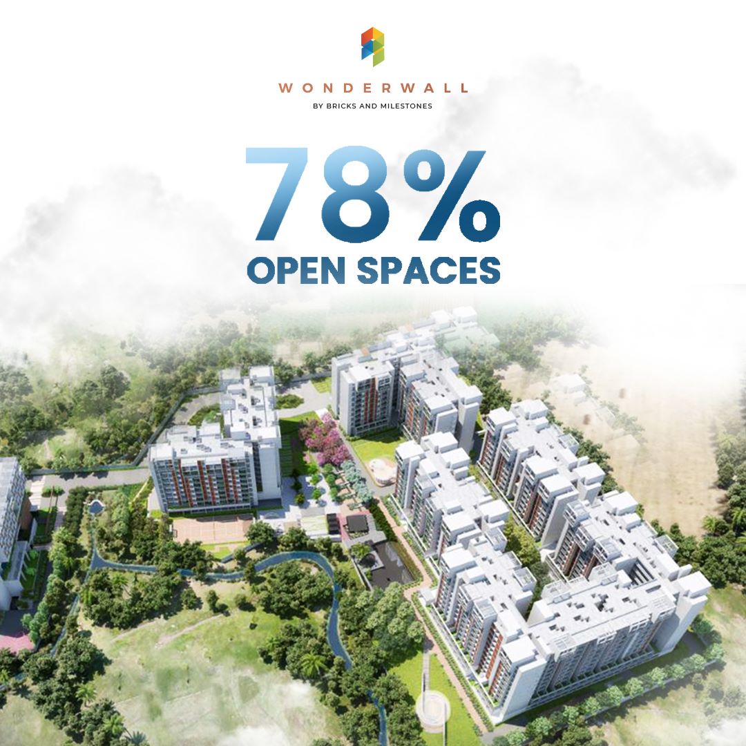 Presenting  78% open spaces at Bricks and Milestones Wonderwall, Bangalore