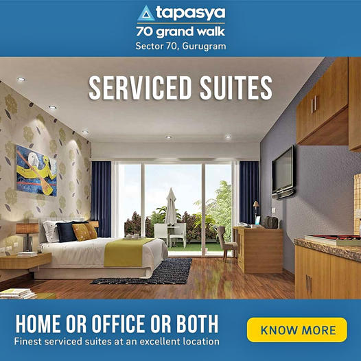 Finest serviced suites at an excellent location at Tapasya 70 Grandwalk in Gurgaon