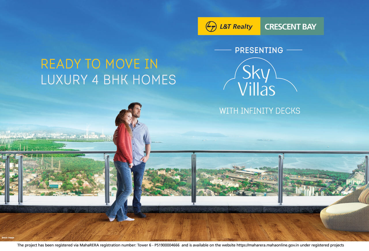 Ready to move in luxury 4 BHK homes at Land T Crescent Bay Sky Villa, Mumbai Update