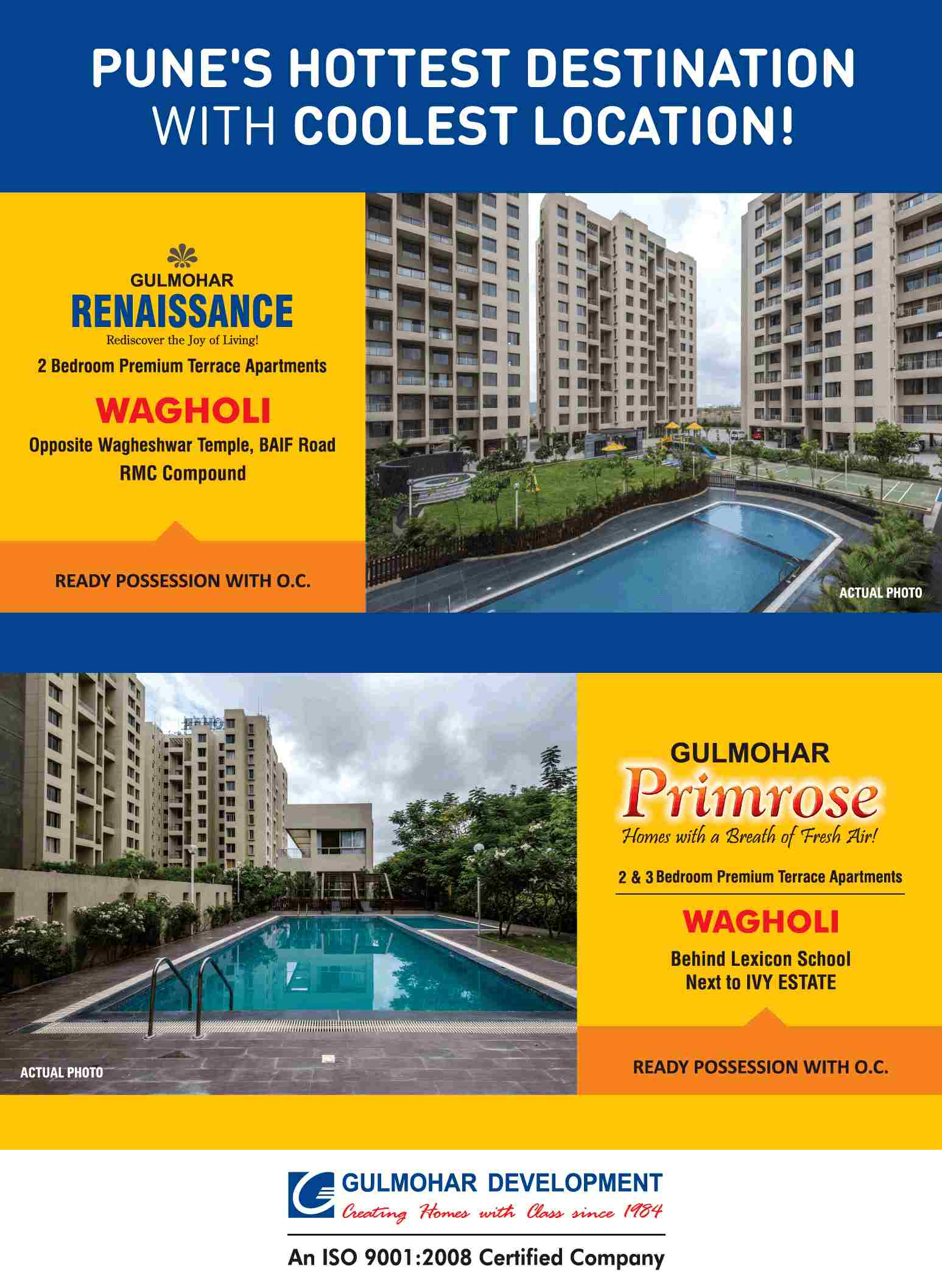 Invest in ready possession Gulmohar Homes in Pune