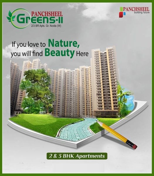 Book 2 and 3 BHK apartments at Panchsheel Greens 2 in Greater Noida