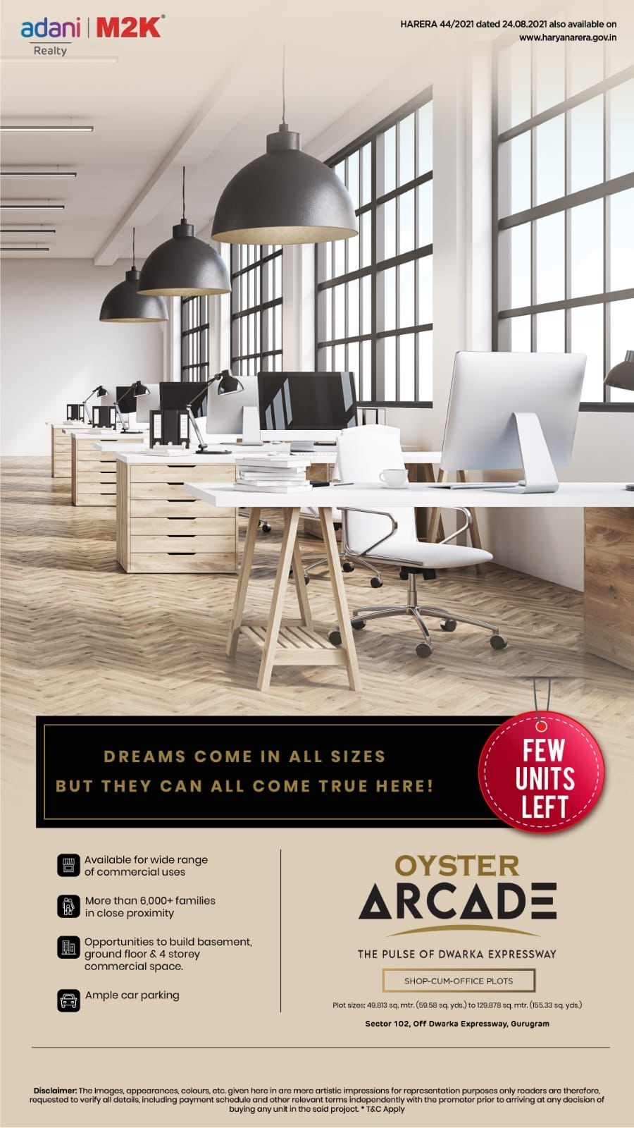 Few units left at Oyster Arcade in Sector 102, Gurgaon