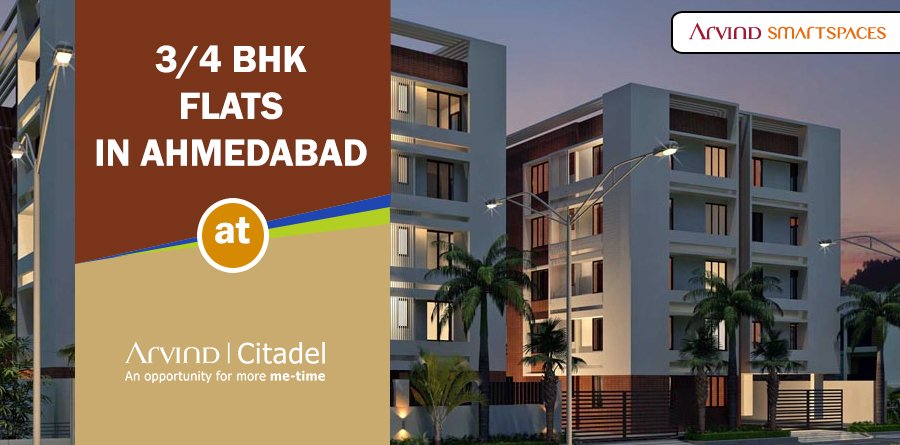 Arvind Citadel offers premium 3 & 4 BHK Flats on CG Road Ahmedabad with best deal and amenities