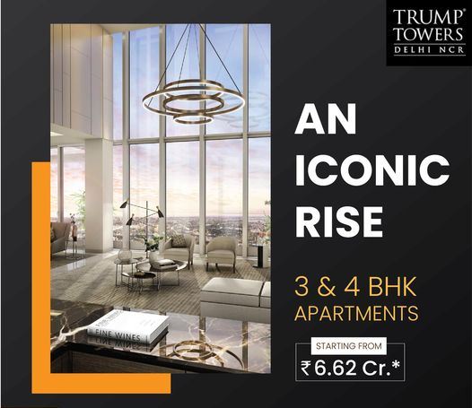 An iconic rise 3 and 4 BHK apartments Rs 6.62 Cr at Trump Towers, Gurgaon
