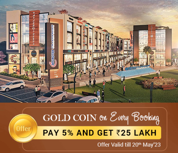 Gold coin on every booking and pay 5% & get Rs 25 Lac at Microtek Grandfront, Sector 81, Gurgaon
