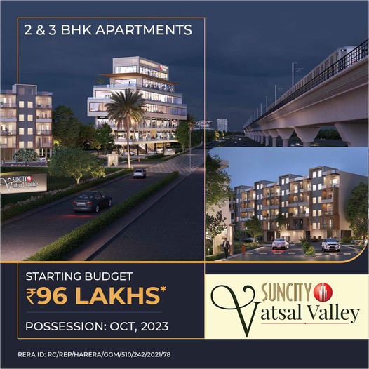 Possession Oct 2023 at Suncity Vatsal Valley in Sector 2, Gurgaon Update