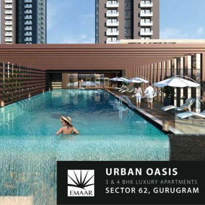 Book 3 & 4 BHK apartment starting Rs  3.50 Cr at Emaar Urban Oasis in Sector 62, Gurgaon