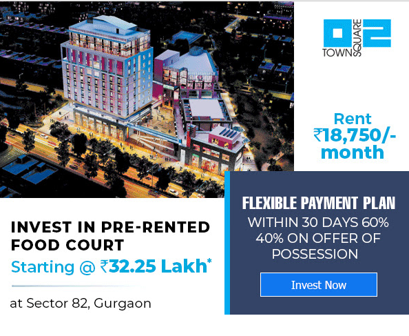 flexible payment plan within 30 days 60% and 40% on offer of possession at Vatika Town Square 2, Gurgaon