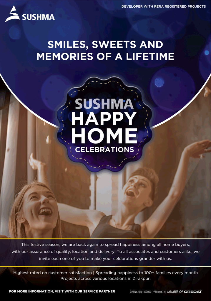 Book 3 BHK apartments with assured rentals till possession at Sushma Grande Nxt in Chandigarh Update
