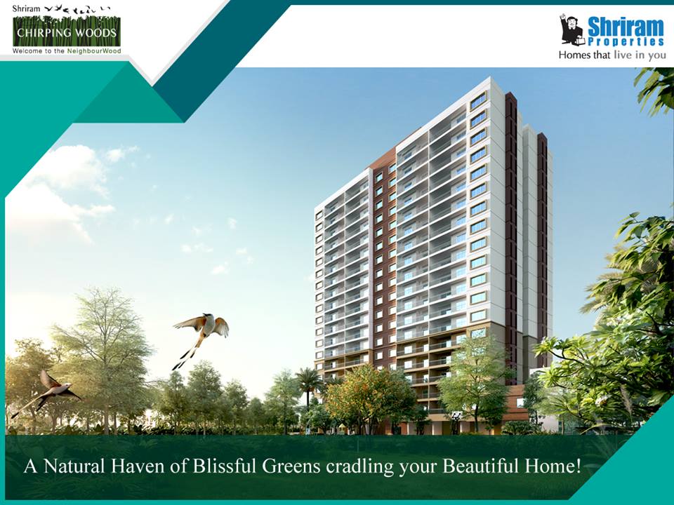 Shriram Chirping Woods is wrapped with 16 acres of natural lush surroundings