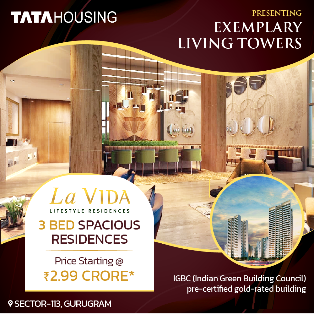 Ready to move 3 BHK homes Rs 2.99 Cr at Tata La Vida in Sector 113, Gurgaon