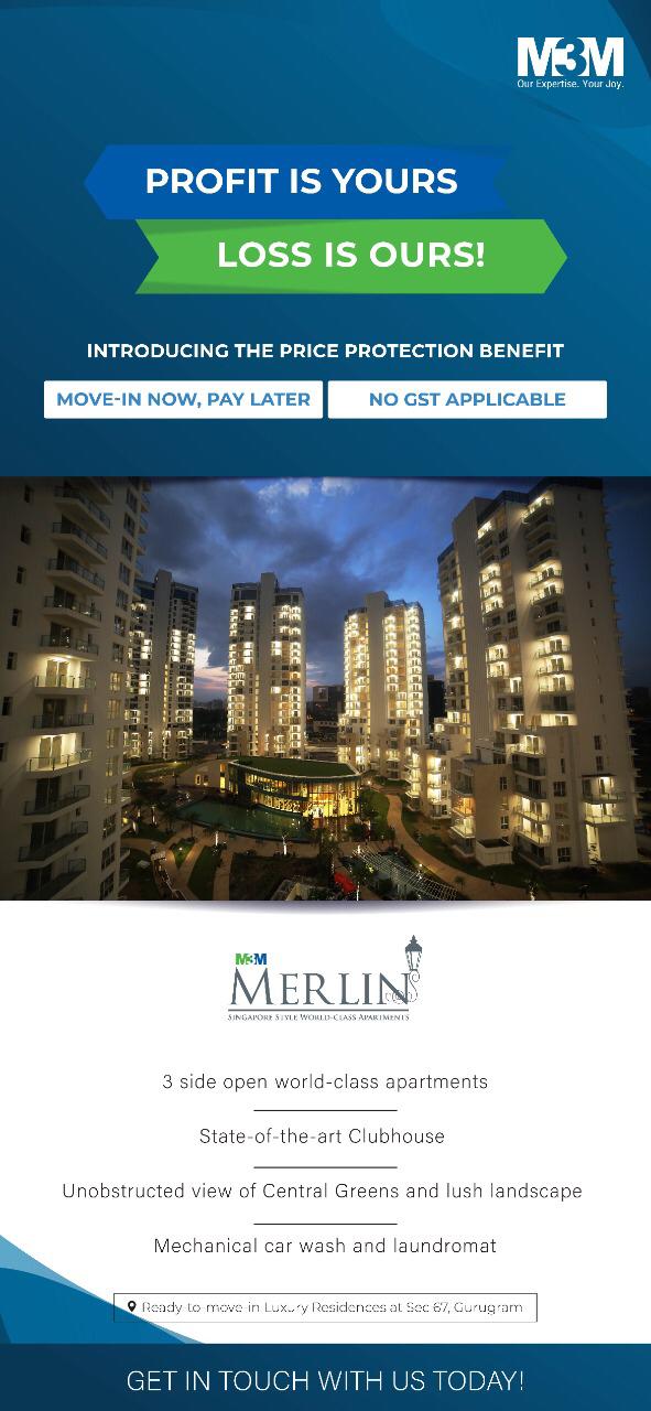 Introducing the price protection benefit at M3M Merlin in Gurgaon