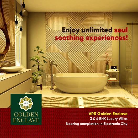 VRR Golden Enclave 3 & 4 BHK luxury villas nearing completion in Electronic City, Bangalore