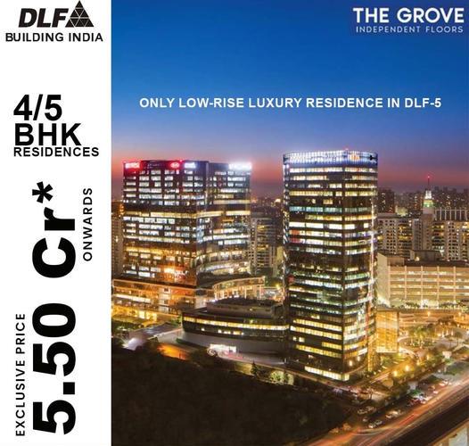 Book 4 and 5 BHK Residences Rs 5.50 Cr. at DLF The Grove in DLF Phase 5, Gurgaon