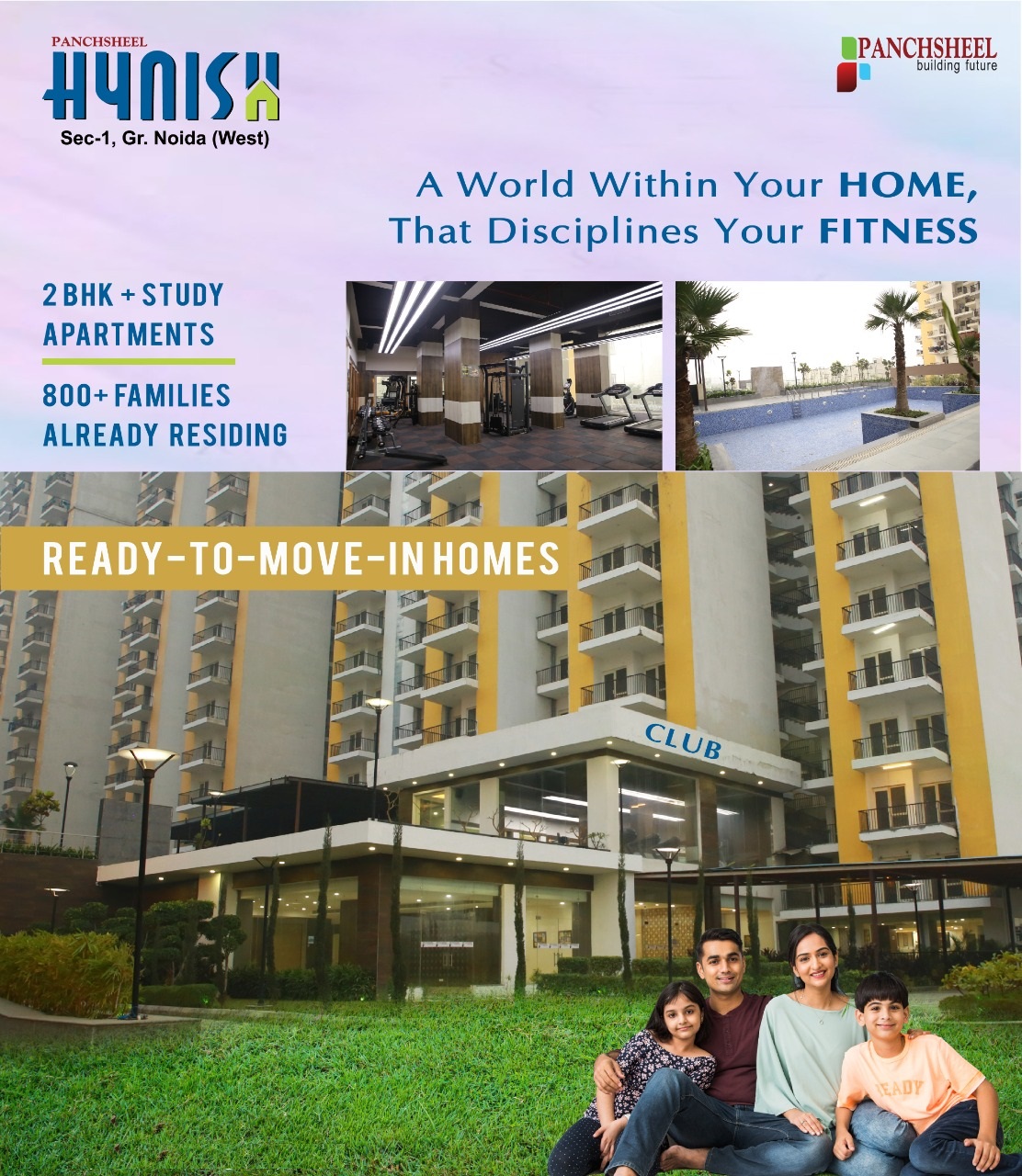 A world within your home, that disciplines your fitness at Panchsheel Hynish in Greater Noida