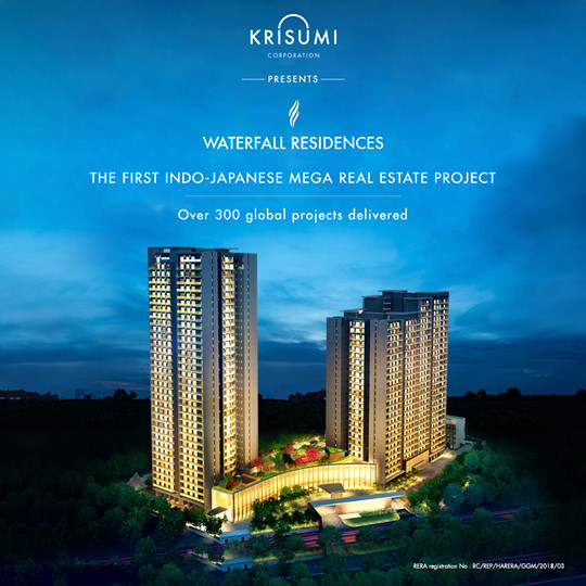 Krisumi Waterfall Residences the first indo-japanese mega real estate project in Gurgaon