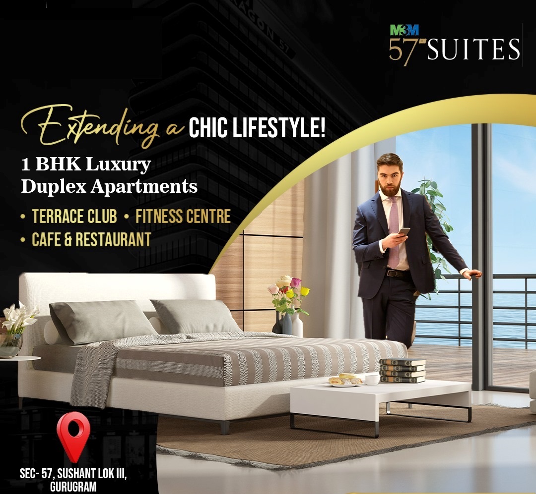 M3M 57th Suites luxury 1BHK apartments with ultra modern amenities in Gurgaon