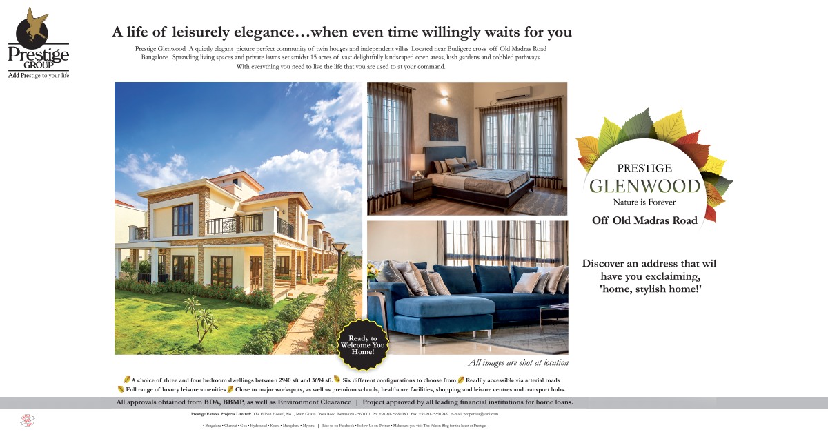 Prestige Glenwood  redefines luxury living with world class amenities and the best architecture Update
