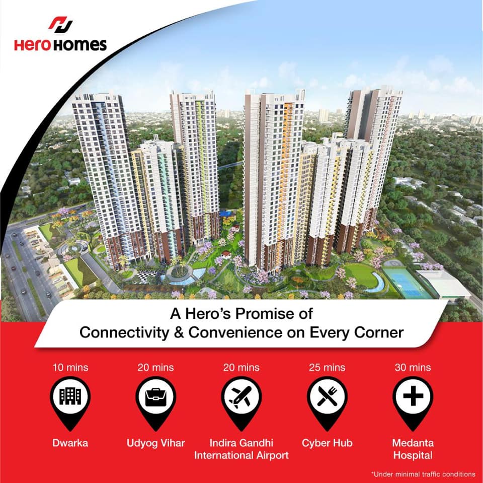 A Hero Home promise of connectivity & convenience on every corner in Sector 104, Gurgaon
