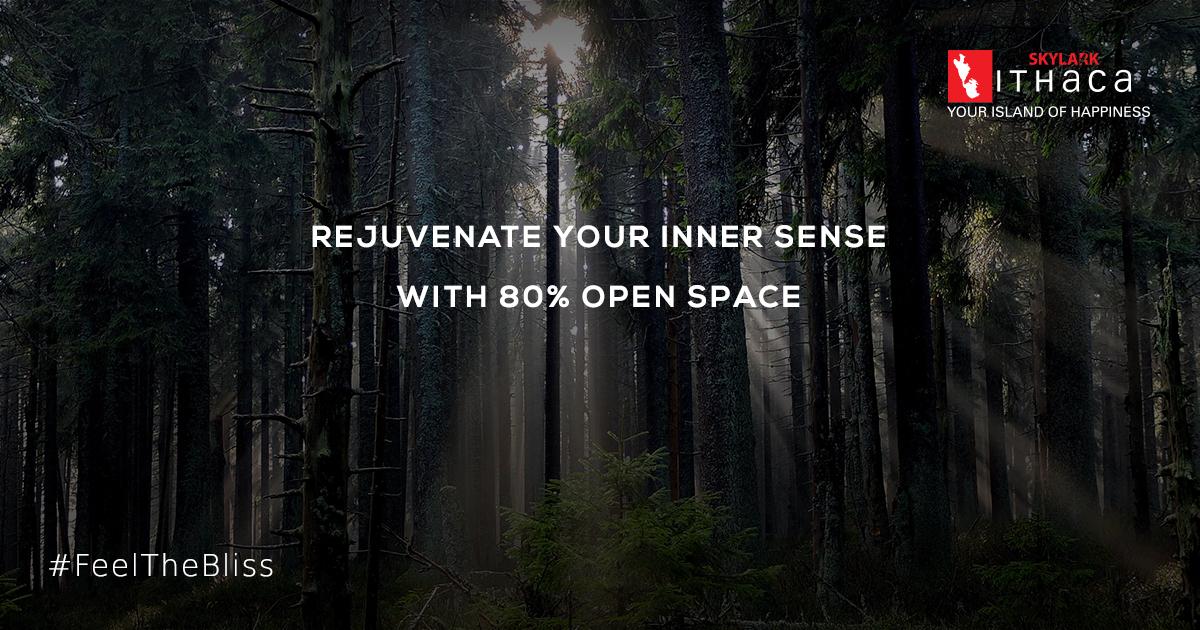 Rejuvenate your inner sense with 80% open space at Skylark Ithaca in Bangalore