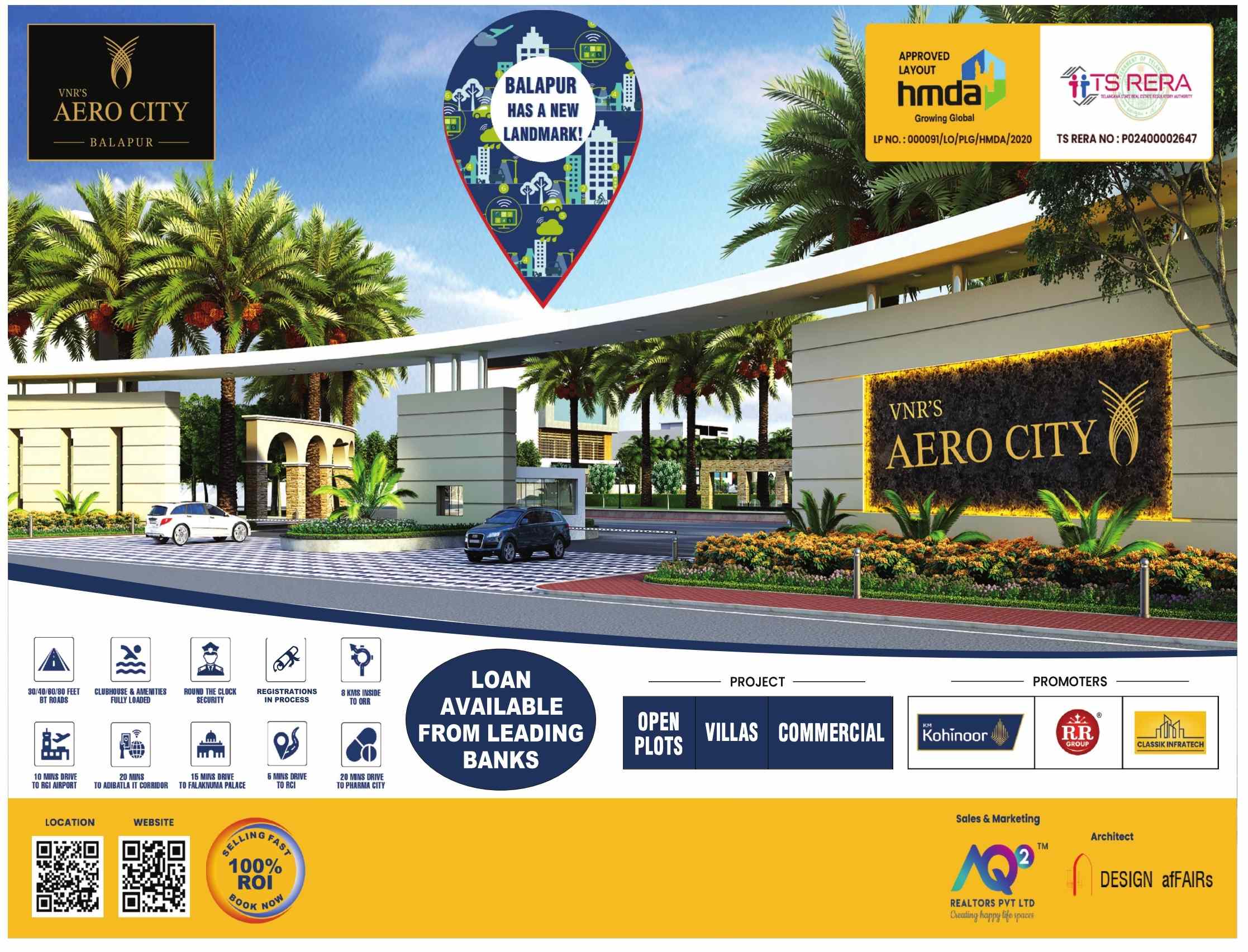 Loan available from leading banks at VNR Aerocity, Hyderabad Update