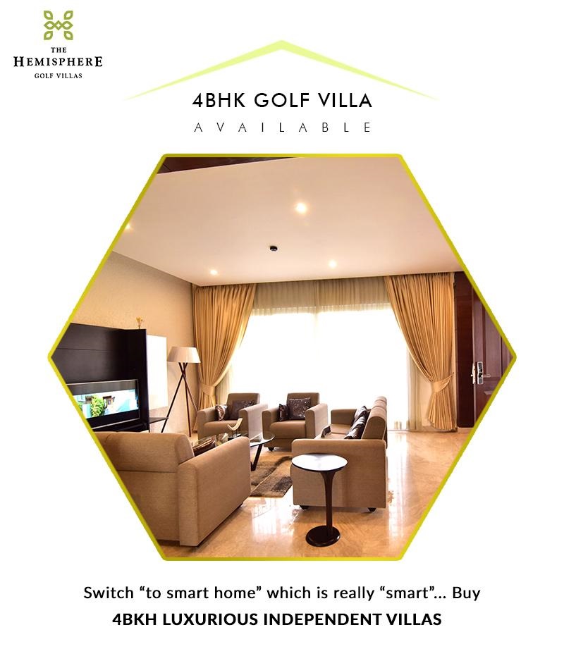 Switch to smart home which is really smart at The Hemisphere Golf Villas in Greater Noida