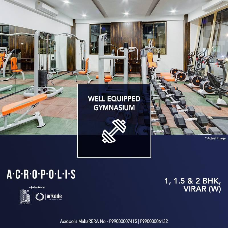 Workout at gym & get relaxed in clubhouse at Arkade Acropolis, Mumbai