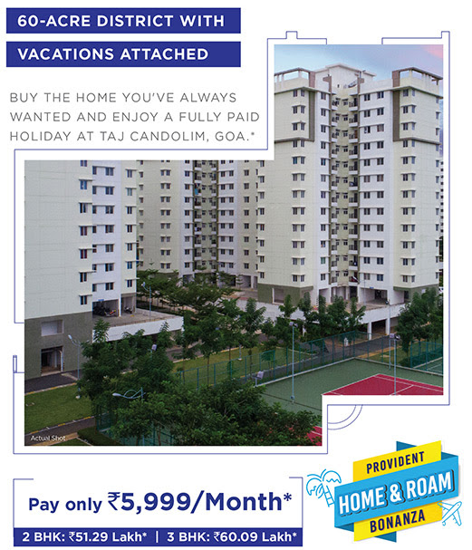 Pay only 5999/Month to own your dream home at Provident Sundeck in Off Mysore Road, Bangalore