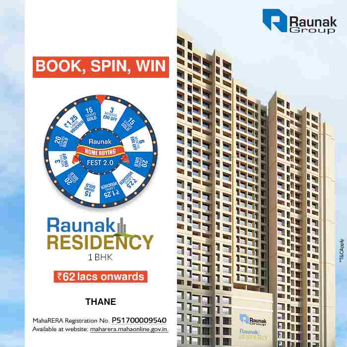 Book your dream home during Raunak Home Buying Fest 2.0 at Raunak Residency in Mumbai Update
