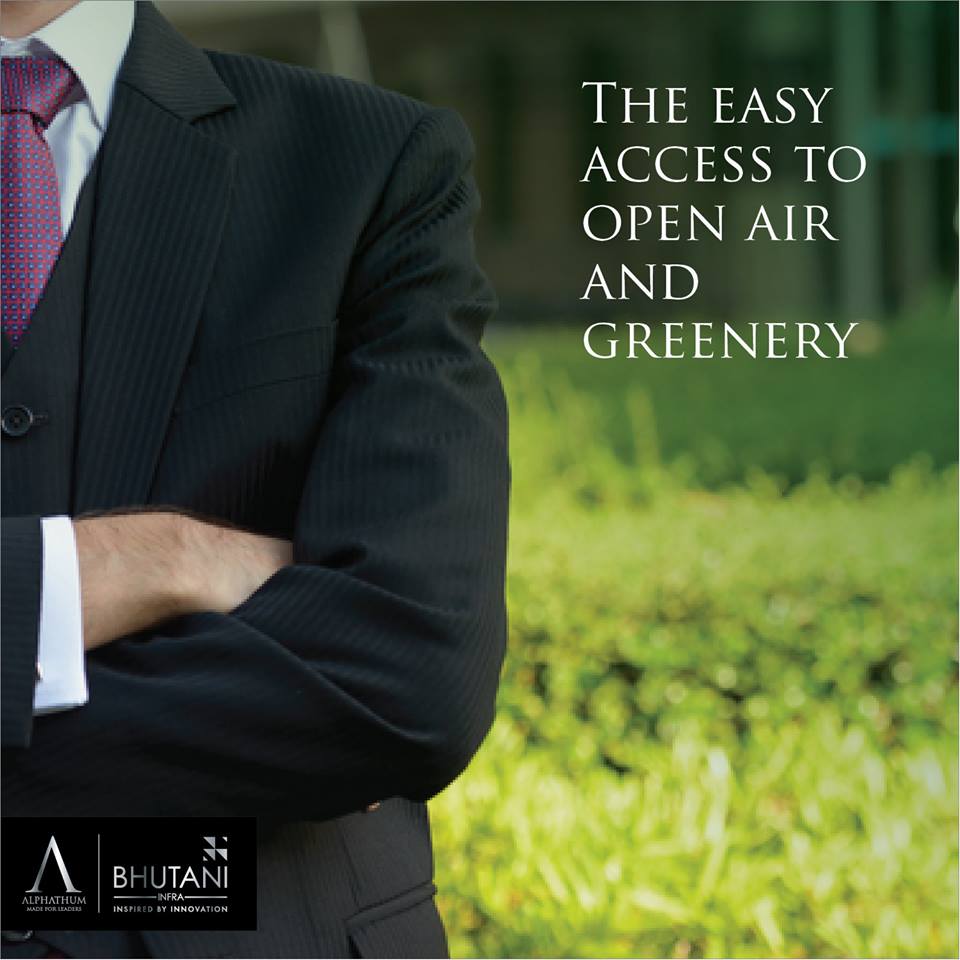 Bhutani Alphathum offers its customers an easy access to open air and greenery