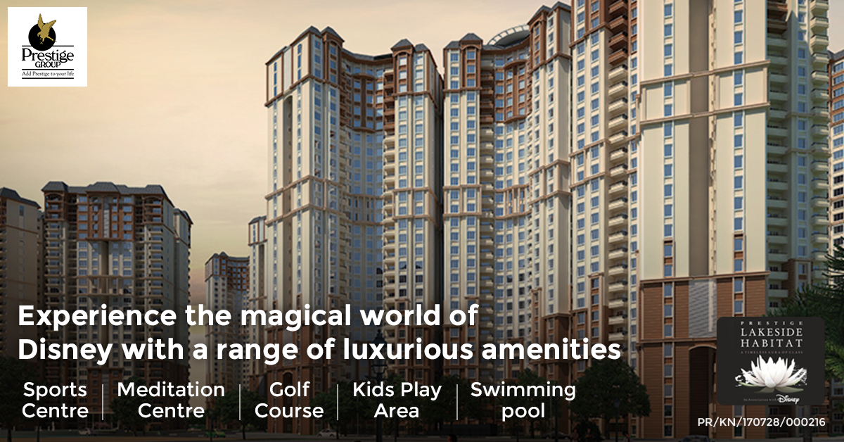 Experience the magical world of Disney with a range of luxurious amenities at Prestige Lakeside Habitat Update
