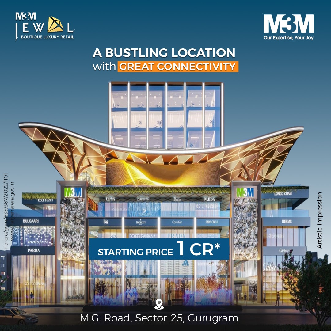 A bustling location with great connectivity at M3M Jewel in Sector 25, Gurgaon