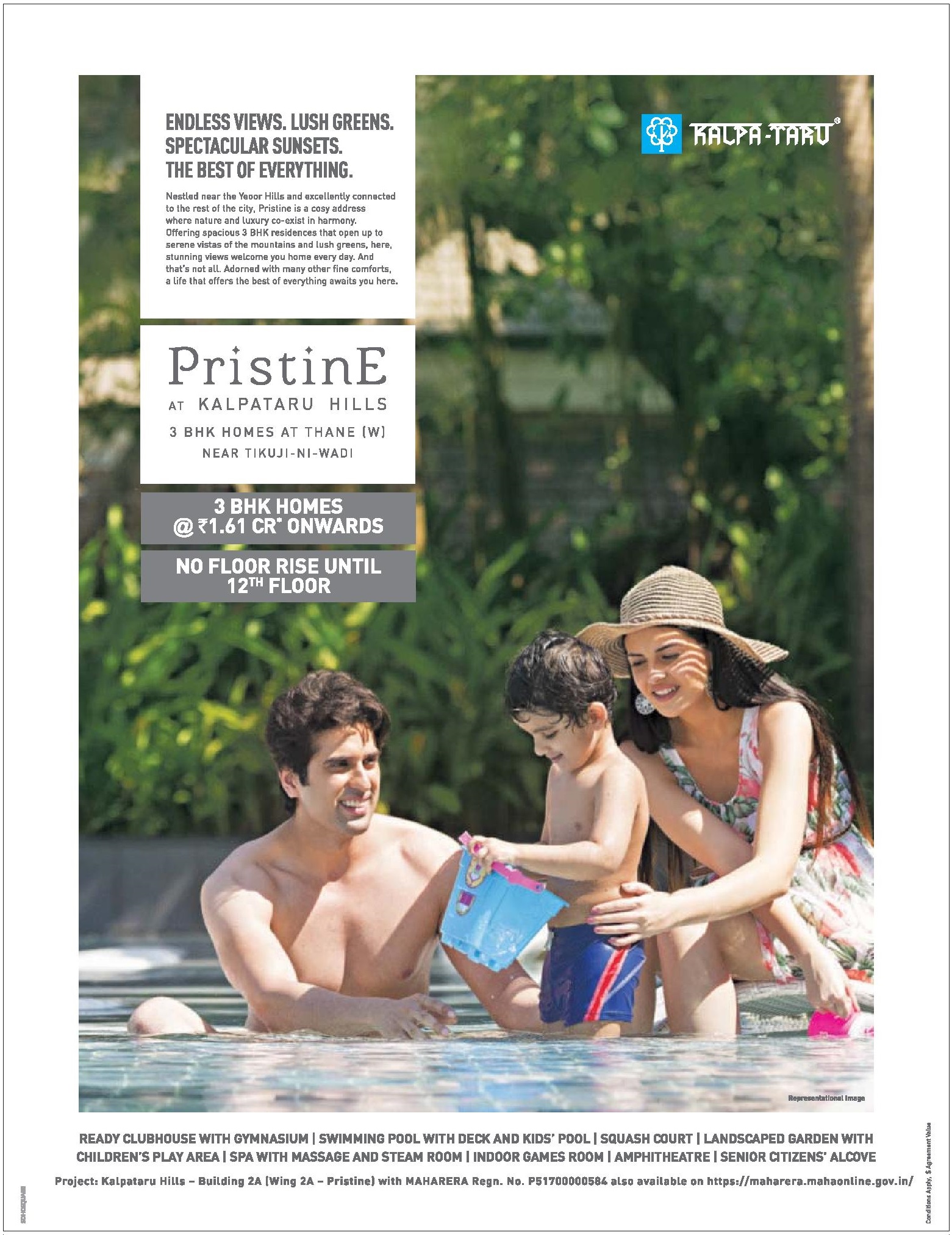 Kalpataru Hills introducing 3 bhk homes at Rs. 1.61 Cr. at Pristine in Mumbai