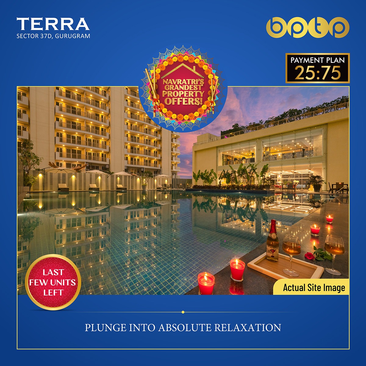 Navratri grandest property offers 25:75 payment plan at BPTP Terra in Sector 37D, Gurgaon
