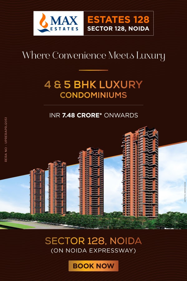 Book 4 and 5 BHK Luxury condominiums Rs 7.48 Cr at Max Estates, Noida