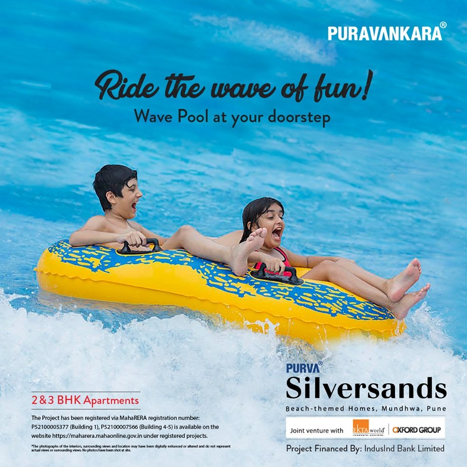 Wave pool at Purva Silver Sands in Pune Update