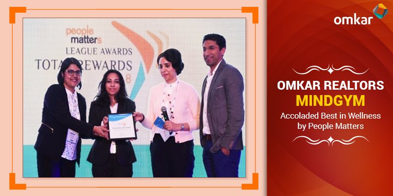 Omkar Relators Mindgym bagged the best wellness award by People Matters