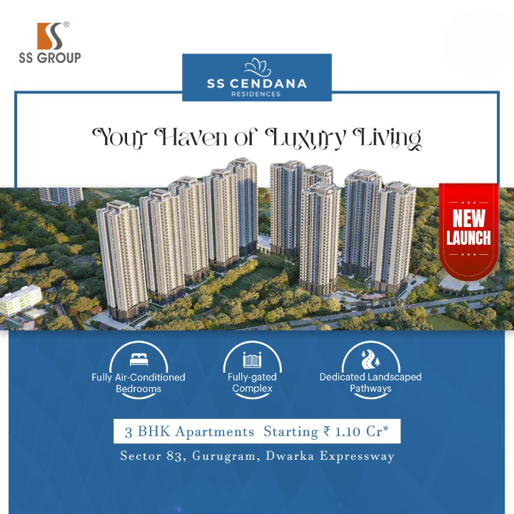 Experience elevated living at SS Cendana Residence in Sector 83, Gurgaon