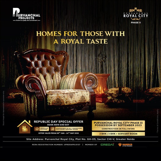 Purvanchal Royal City Phase 2 possession by September 2023 in Greater Noida Update