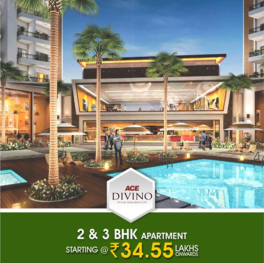 Book 2/3 BHK luxury apartments Rs 34.55 Lac at Ace Divino in Noida