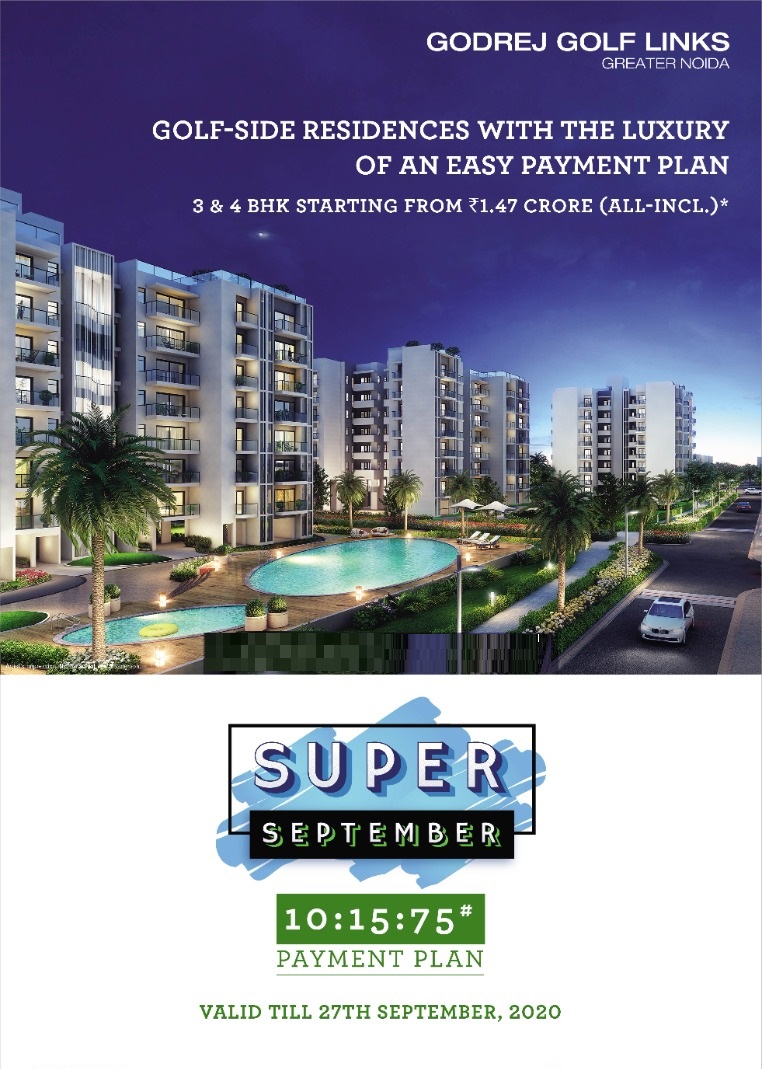 10:15:75 payment plan at Godrej Golf Links in Sector 27, Greater Noida Update