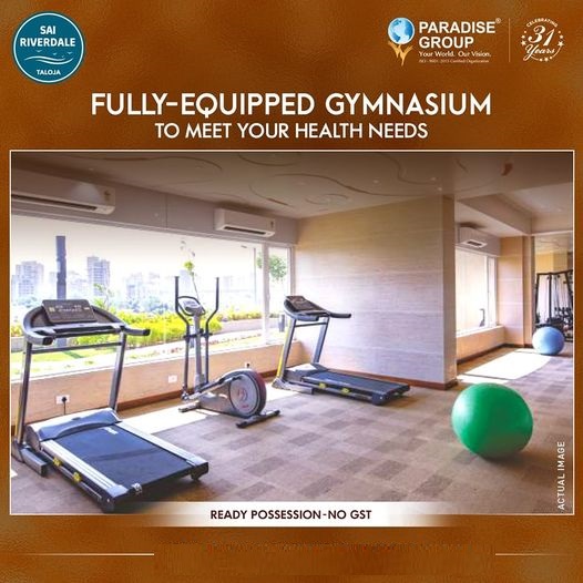 Fully-equipped gymnasium at Paradise Sai Riverdale, Navi Mumbai Update