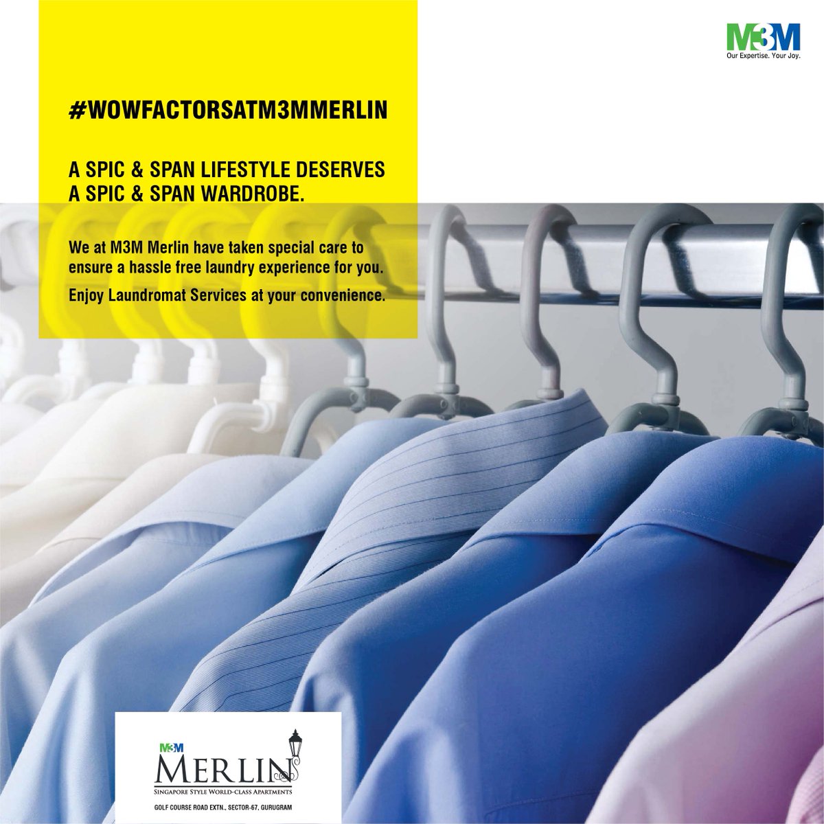 M3M Merlin opens Laundromat Services at Your Convenience